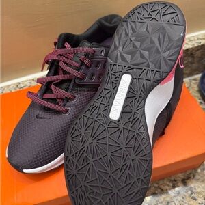 Nike Air Max Black and Pink Athletic Shoes